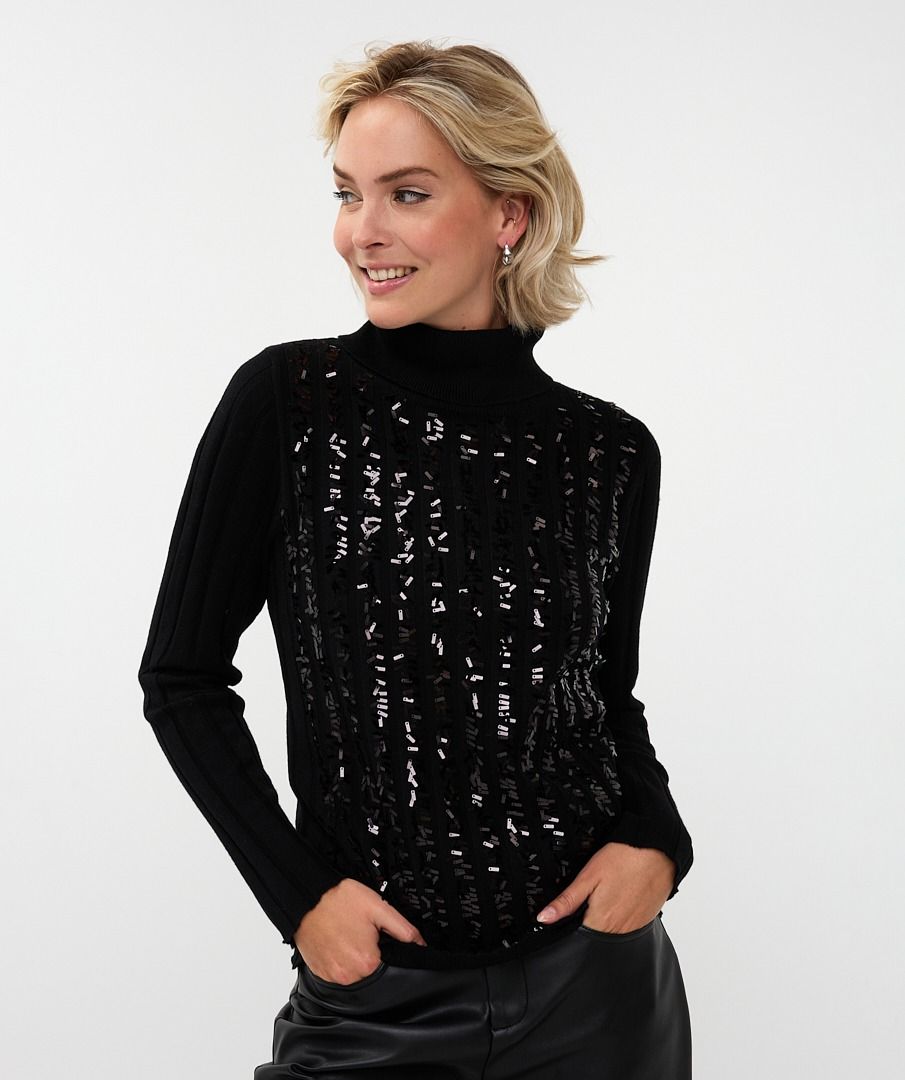 Sweater stripe sequins