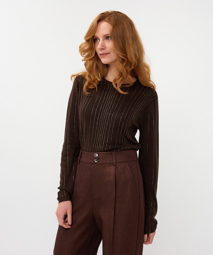 Sweater turtleneck sequins